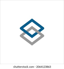 Business theme vector illustration of the block chain logo. - Vector