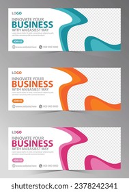 Business theme Web Banner And Cover Page Design Vector Design, Advertisement For Website.