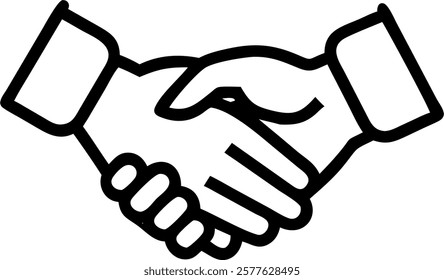 Business themed bokeh digital art of robot hand shaking human hand concept as A business themed bokeh digital art image showing a robot hand shaking a human hand over a soft abstra