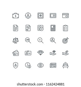 business themed web icon set