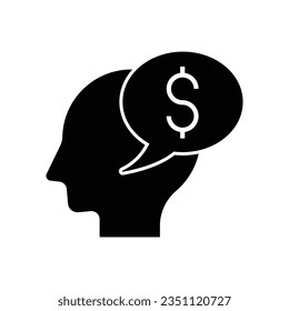 Business thinking icon design. isolated on white background. vector illustration