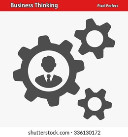 Business Thinking Icon. Professional, pixel perfect icon optimized for both large and small resolutions. EPS 8 format.