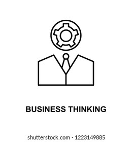 business thinking line icon