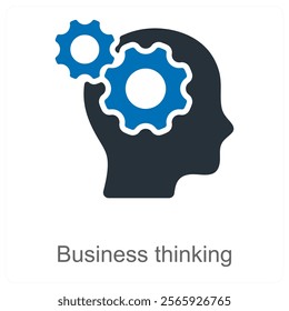 Business Thinking and strategy icon concept