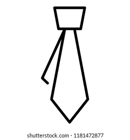 Business tie concept line icon. Simple element illustration. Can be used for web and mobile UI/UX