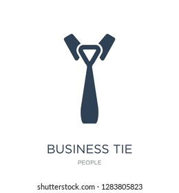 business tie icon vector on white background, business tie trendy filled icons from People collection, business tie vector illustration