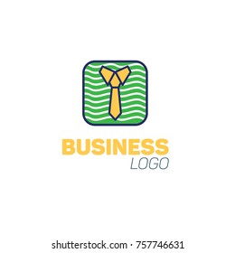 business tie logo vector