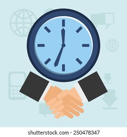 business time design, vector illustration eps10 graphic 