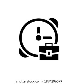 Business Time icon in vector. Logotype