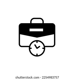 Business Time icon in vector. Logotype