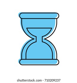 business time management hourglass and finance clock