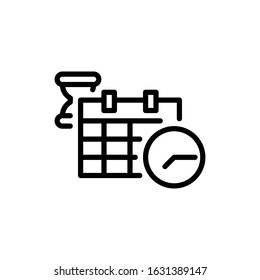  Business, time management icon, elements of Business and Financial icon set, premium line icon for web design and app development
