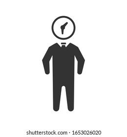 Icono vectorial de planificación del tiempo de trabajo