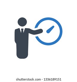 Business time setting icon