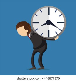 business time vector illustration