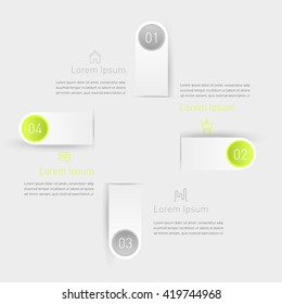 Business timeline element for Infographic. 