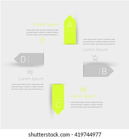 Business timeline element for Infographic. 