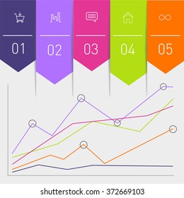 Business timeline element for Infographic. Easy to use for your business projects templates for presentation and training. Simple Editable Graphic infographics elements. Vector illustration.