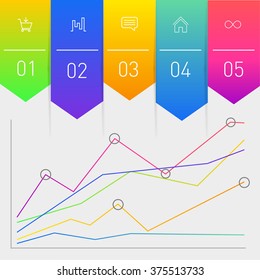 Business timeline element for Infographic. Easy to use for your business projects templates for presentation and training. Simple Editable Graphic infographics elements. Vector illustration.