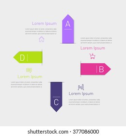 Business timeline element for Infographic. Easy to use for your business projects templates for presentation and training. Simple Editable Graphic infographics elements. Vector illustration.