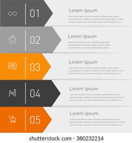 Business timeline element for Infographic. Easy to use for your business projects templates for presentation and training. Simple Editable Graphic infographics elements. Vector illustration.