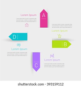 Business timeline element for Infographic. Easy to use for your business projects templates for presentation and training. Simple Editable Graphic infographics elements. Vector illustration.