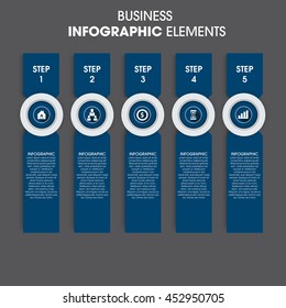 Business timeline elements template. Vector illustration. can be used for workflow layout, banner, diagram, number options, web design, infographic template