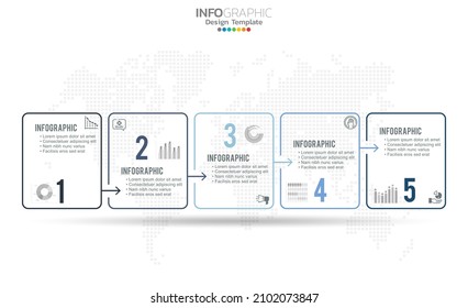 Business timeline infographic chart template design