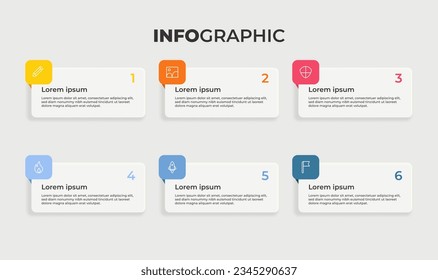 Business timeline infographic colorful effect vector illustration