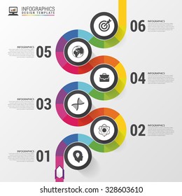 Business timeline infographic template. Modern design. Vector illustration