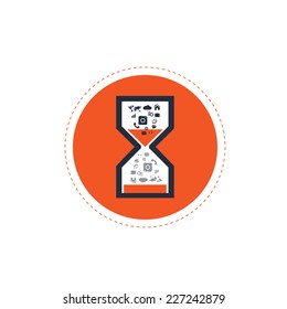 Business timeline infographic template. Vector illustration.