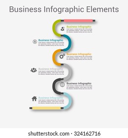 Business timeline infographic template. Vector illustration. can be used for workflow layout, banner, diagram, number options, web 