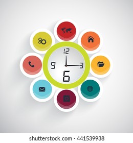 Business timeline infographic template. Vector illustration.