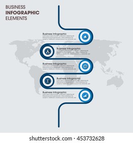 Business timeline infographic template. Vector illustration. can be used for workflow layout, banner, diagram, number options, web design.