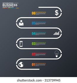 Business timeline Infographic vector design template