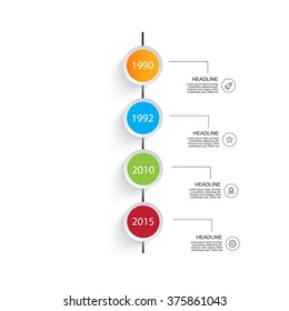 Business timeline Infographic. For your project report presentation templates.