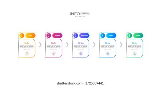 Business Timeline Infographics Template with steps. Infographic elements Vector EPS 10