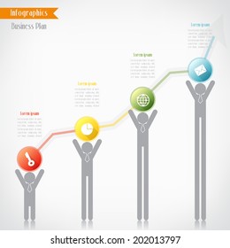 Business timeline infographics, Vector illustration for  banner, diagram, web design, infographic, presentation.