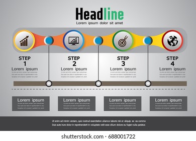 business timeline, organization , road map infographic, Design template,  Vector Illustration
