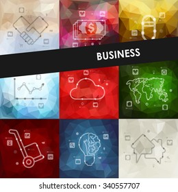 business timeline presentations with blurred unfocused background