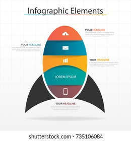 business timeline process chart infographics template. Vector banner used for presentation and workflow layout diagram, web design. Abstract elements of graph