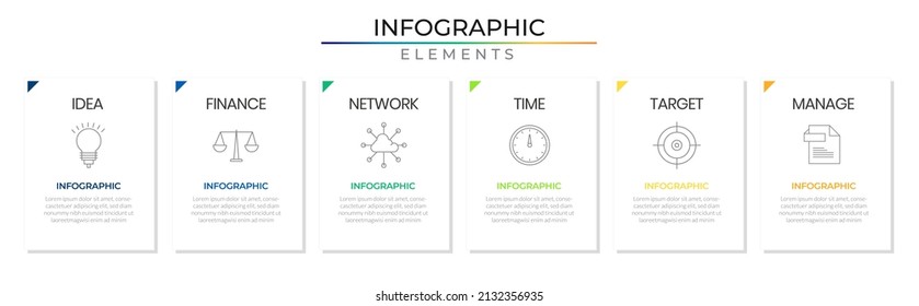 Business timeline roadmap rectangle infographic plan concept design vector with icons. Milestone network project template for presentation and report.