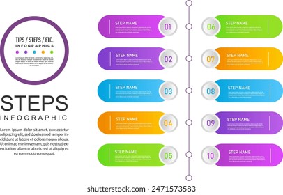 Business timeline step infographic chart diagram graph option circle time presentation vector template.abstract information datum process progress text layout symbol sign graphic design illustration 