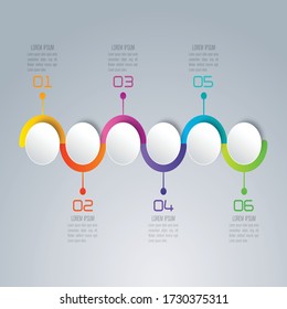Business timeline workflow infographics. Information data design. Vector business template for presentation.