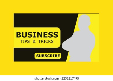 Consejos de negocios y trucos miniaturas y banderín web