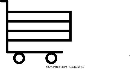 business tools cart icon for web and apps