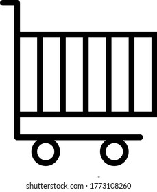 business tools cart vector icon for apps and web