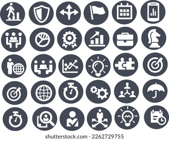 Diseño de vectores de herramientas de negocio y de vectores de iconos