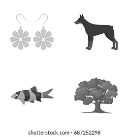 business, trade, leisure and other web icon in monochrome style.oak, nature, ecology, icons in set collection.