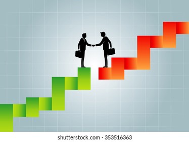 Business Trade-Businessmen come to a deal or agreement